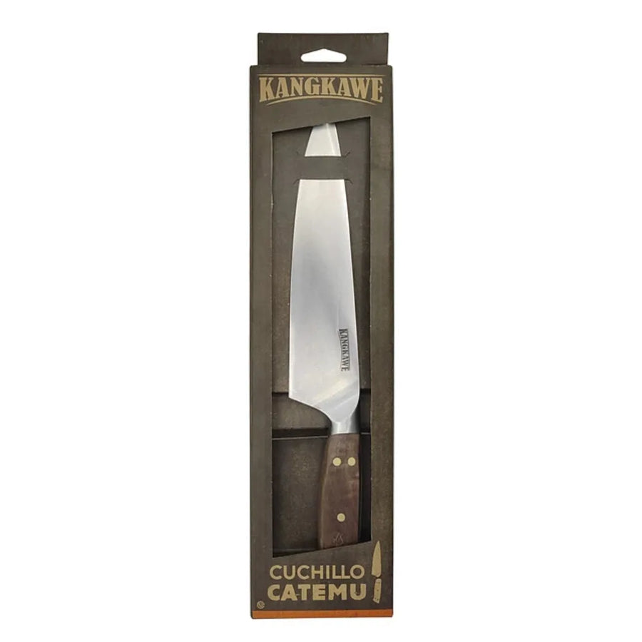 Cuchillo Catemu Kangkawe con funda de cuero en su caja original