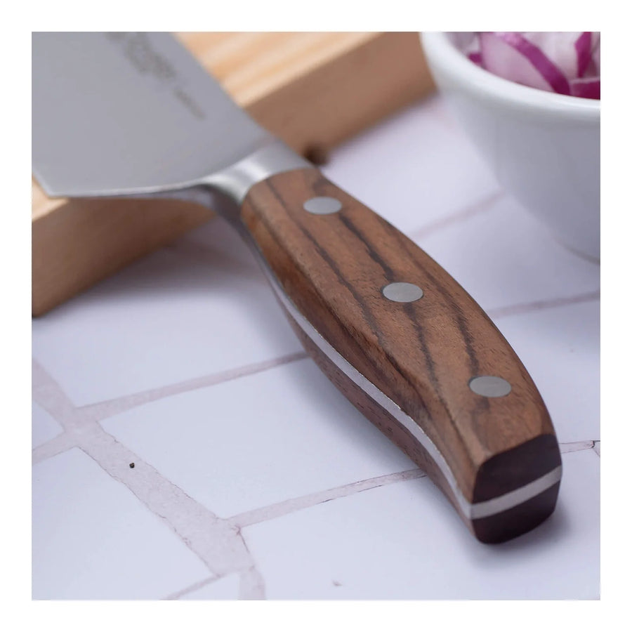 Cuchillo Chef 3 Claveles Norden 20 cm Mango Madera + Grabado Personalizado