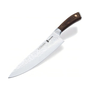 Cuchillo Chef 3 Claveles Sakura 20 cm Forjado Mango Marron + Grabado Personalizado
