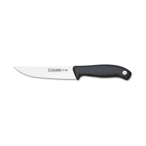 Cuchillo de Cocina 3 Claveles Evolucion 13,5 cm Negro + Grabado Personalizado
