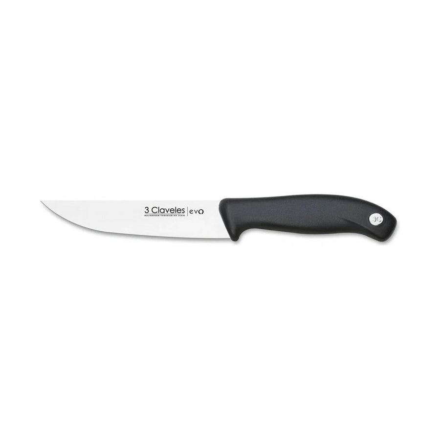 Cuchillo de Cocina 3 Claveles Evolucion 13,5 cm Negro + Grabado Personalizado