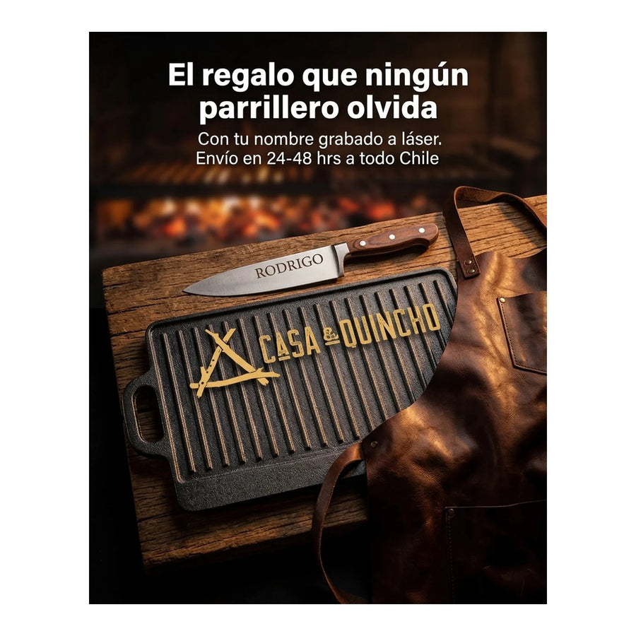 Cuchillo Cocinero 3 Claveles 13 cm Acero Inoxidable 1531 + Grabado Personalizado