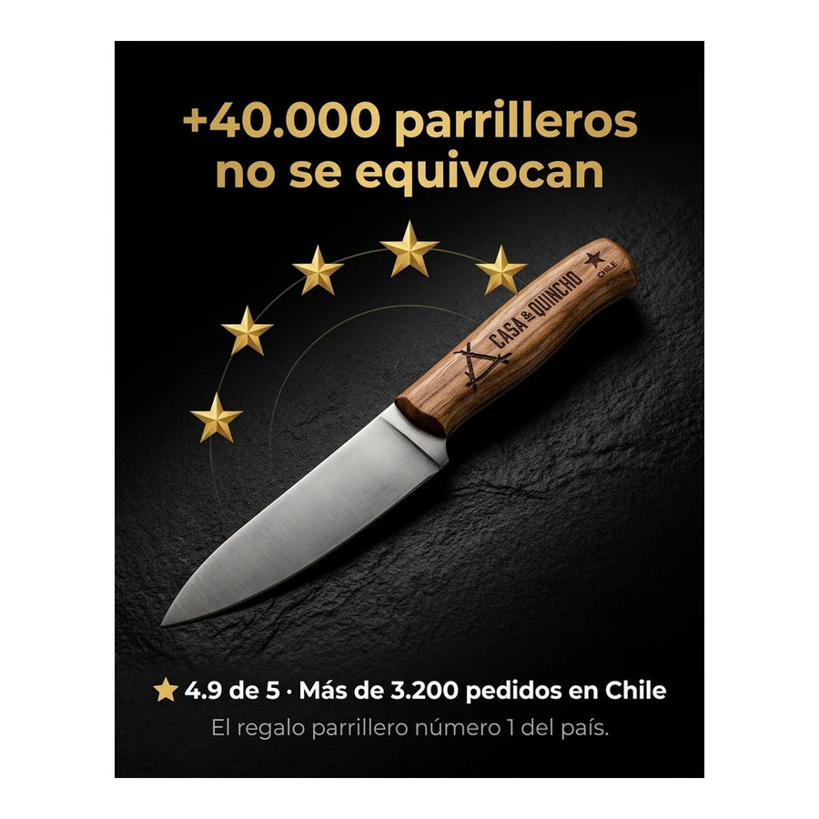 Cuchillo Cocinero 3 Claveles Osaka 20 cm Mango Cafe + Grabado Personalizado