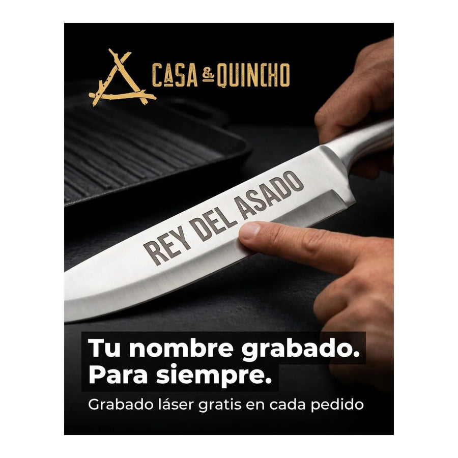 Cuchillo Jamonero 3 Claveles Forge 25 cm 1566 + Grabado Personalizado
