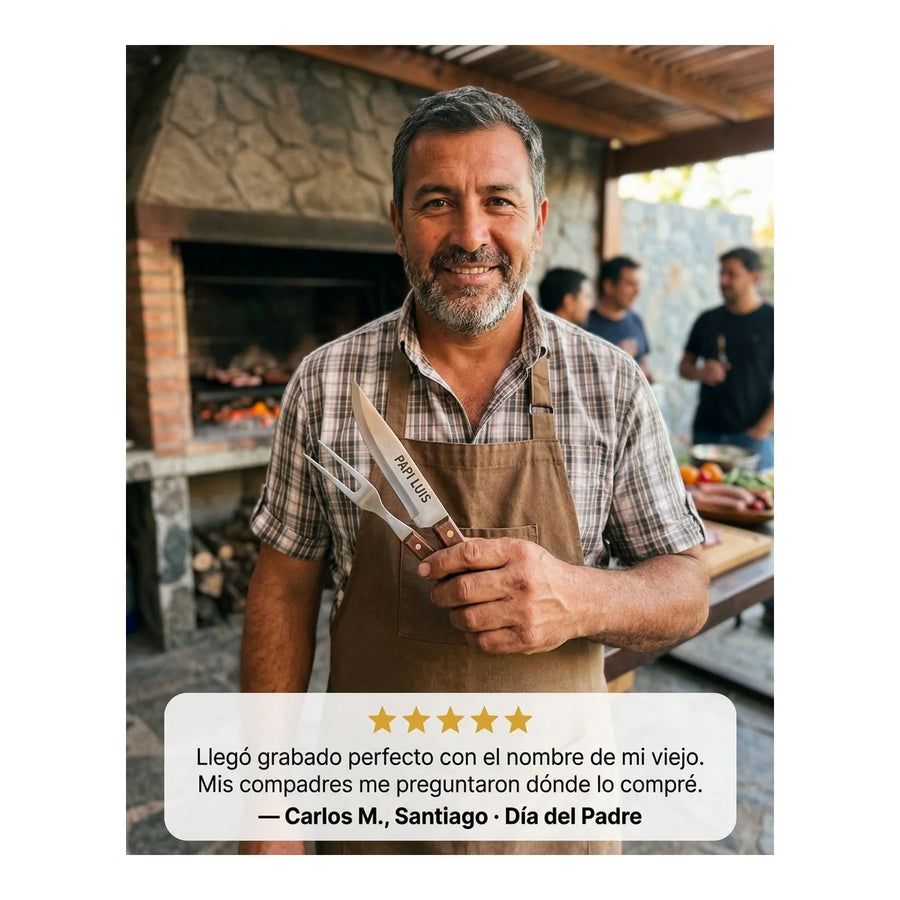Cuchillo Jamonero 3 Claveles Forge 25 cm 1566 + Grabado Personalizado