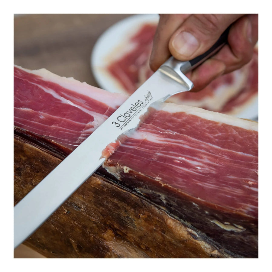 Cuchillo Jamonero 3 Claveles Forge 25 cm 1566 + Grabado Personalizado