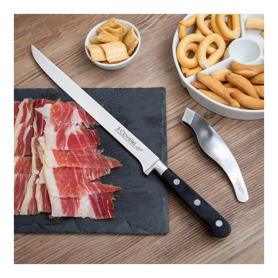Cuchillo Jamonero 3 Claveles Forge 25 cm 1566 + Grabado Personalizado