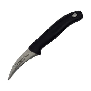 Cuchillo Mondador 3 Claveles Evolucion 6 cm Hoja Curva + Grabado Personalizado