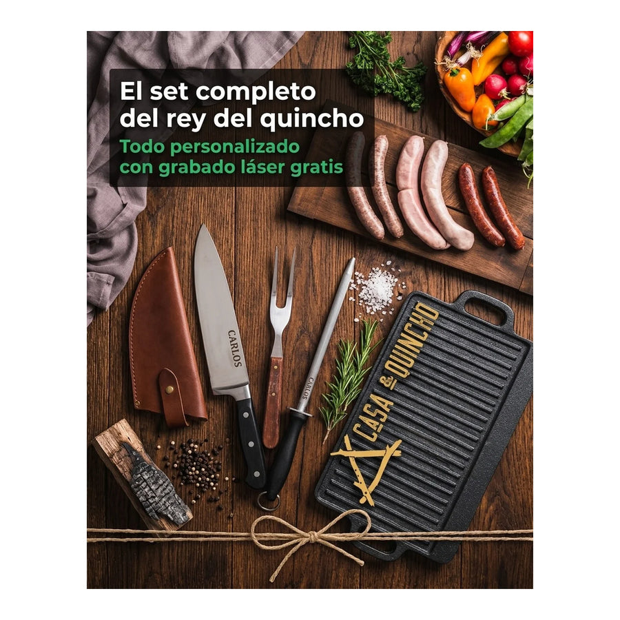 Cuchillo Mondador 3 Claveles Evolucion 6 cm Hoja Curva + Grabado Personalizado