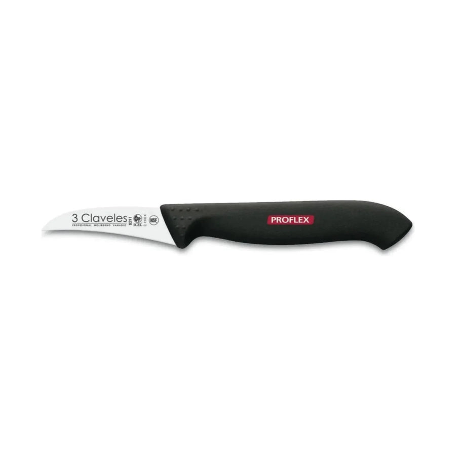 Cuchillo Mondador Curvo 6 cm 3 Claveles Proflex 8291 + Grabado Personalizado