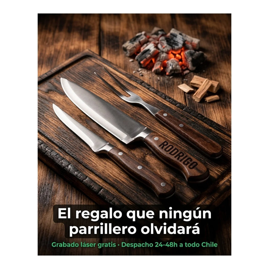 Cuchillo Mondador Curvo 6 cm 3 Claveles Proflex 8291 + Grabado Personalizado
