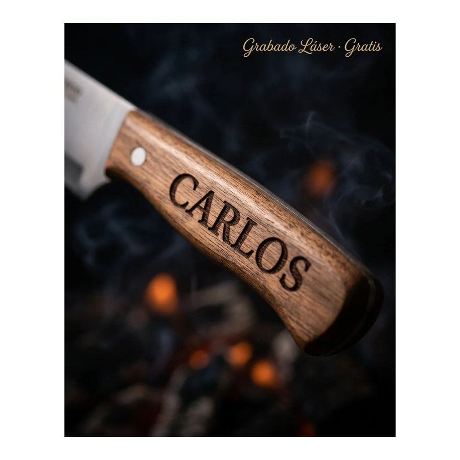 Cuchillo Mondador Curvo 6 cm 3 Claveles Proflex 8291 + Grabado Personalizado