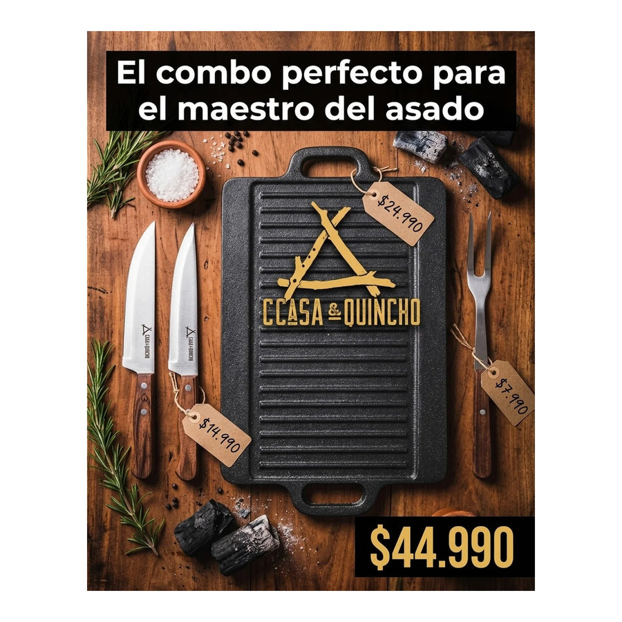 Cuchillo Santoku 3 Claveles Toledo 18 cm Forjado + Grabado Personalizado