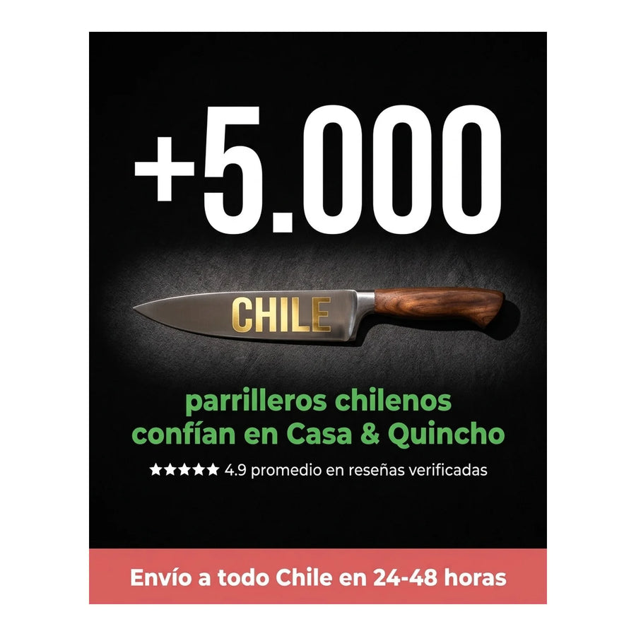 Cuchillo Verdurero 3 Claveles Forjado 9 cm Negro + Grabado Personalizado