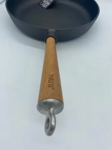 Sartén Hierro Fundido 28cm Wayu Parrilla Asado Bbq Cocina