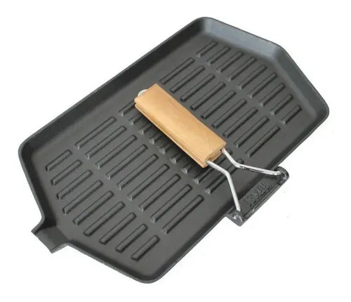 Sarten Fierro Fundido 21x35cm Wayu Abatible Hierro Fundido