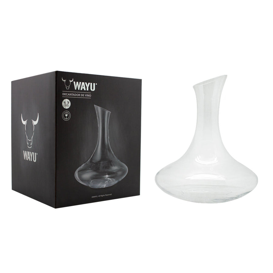 Decantador Aireador Vino 1,7 Litros Wayu Cristal Premium