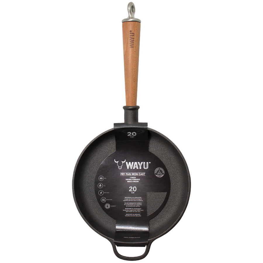 Sarten Hierro Fundido 20cm Wayu Fierro Profesional Cocina