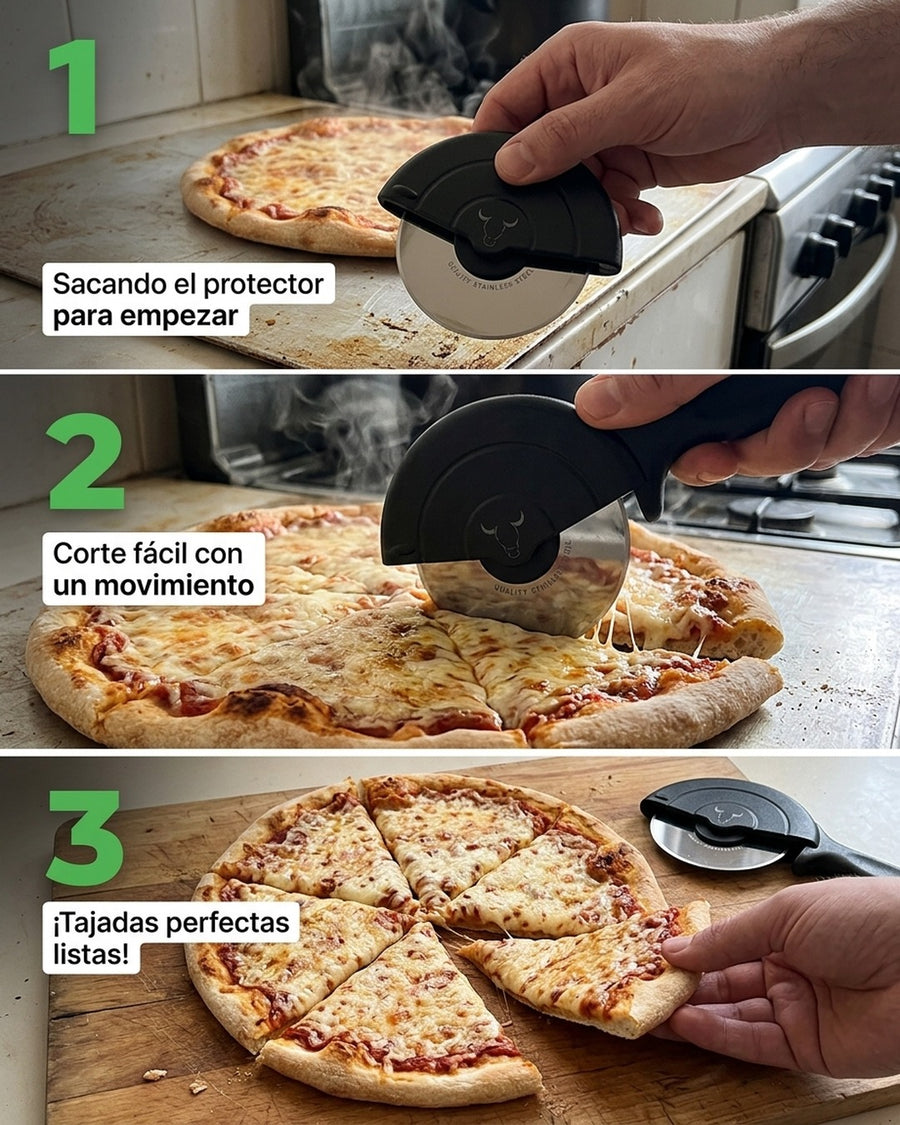 Cortador Pizza Rueda Profesional Wayu Corta Pizza Masa Cocina Bbq