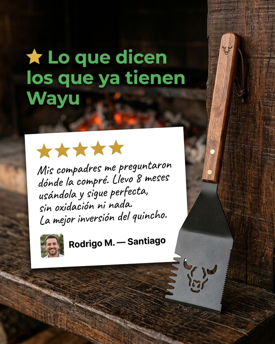 Espátula Wayu Asado Parrilla Bbq Barbacoa Cocina Quincho