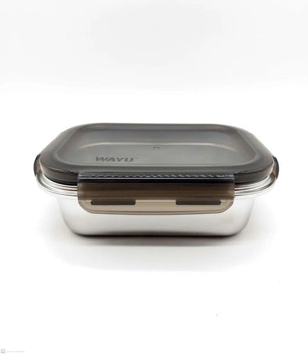 Contenedor Hermético Wayu Acero Microsafe 1.3 Lt Premium