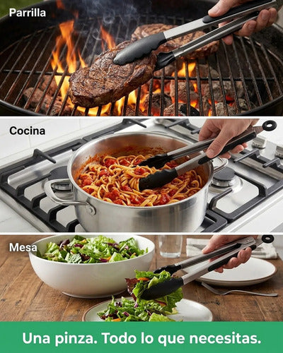 Pinzas Tenazas 30 Cm Cocina Multiuso