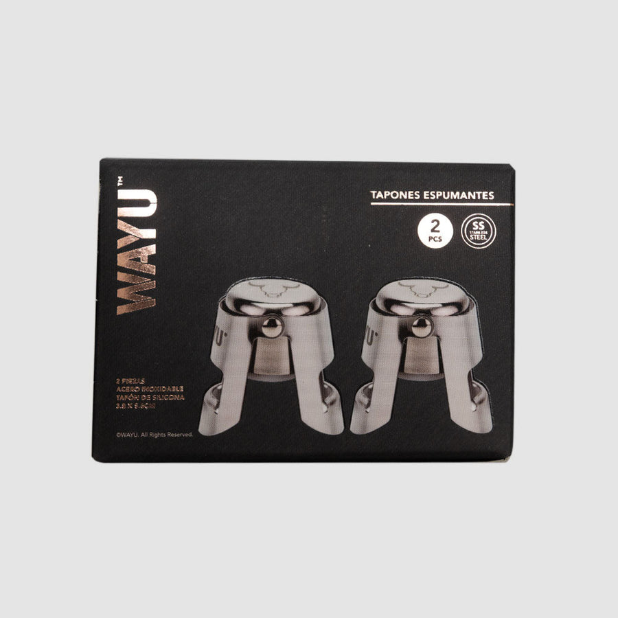 Set Sellador Tapon Espumante Champaña Wayu Tragos Premium