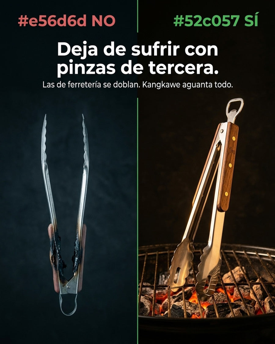 Pinzas Tenazas Premium Inoxidable + Destapador Kangkawe