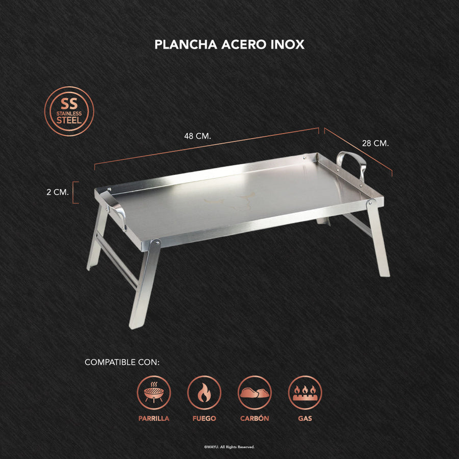 Plancha Acero Inoxidable Wayu