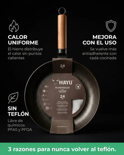 Sartén Wayu 24 Cm Redondo Hierro