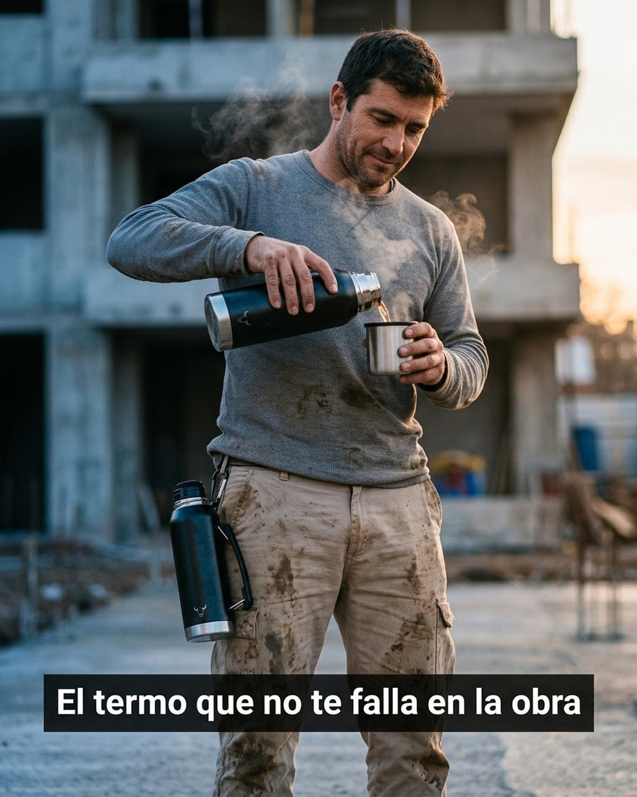 Termo Wayu Premiun De 1 Litro Agua Caliente Libre Bpa Mate + Grabado Personalizado