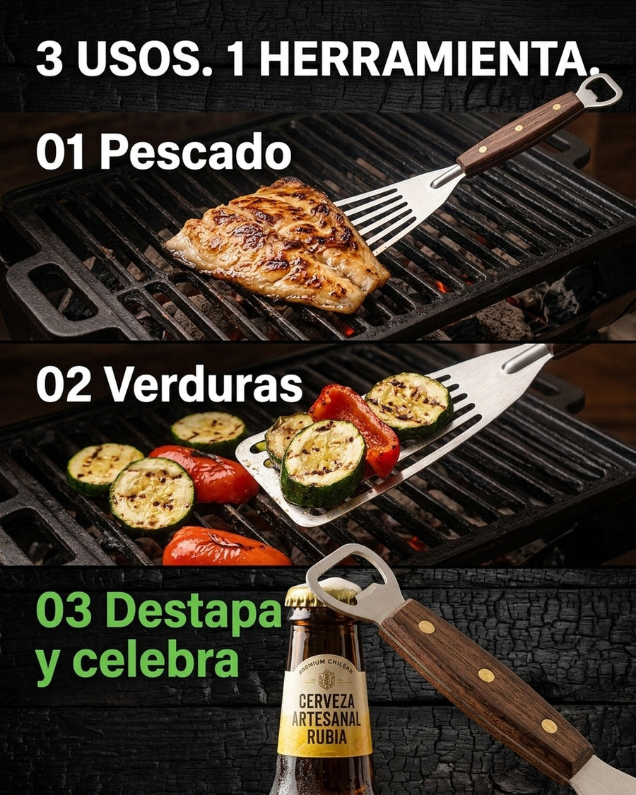 Espátula Pescado Y Verduras Kangkawe Cocina Premium