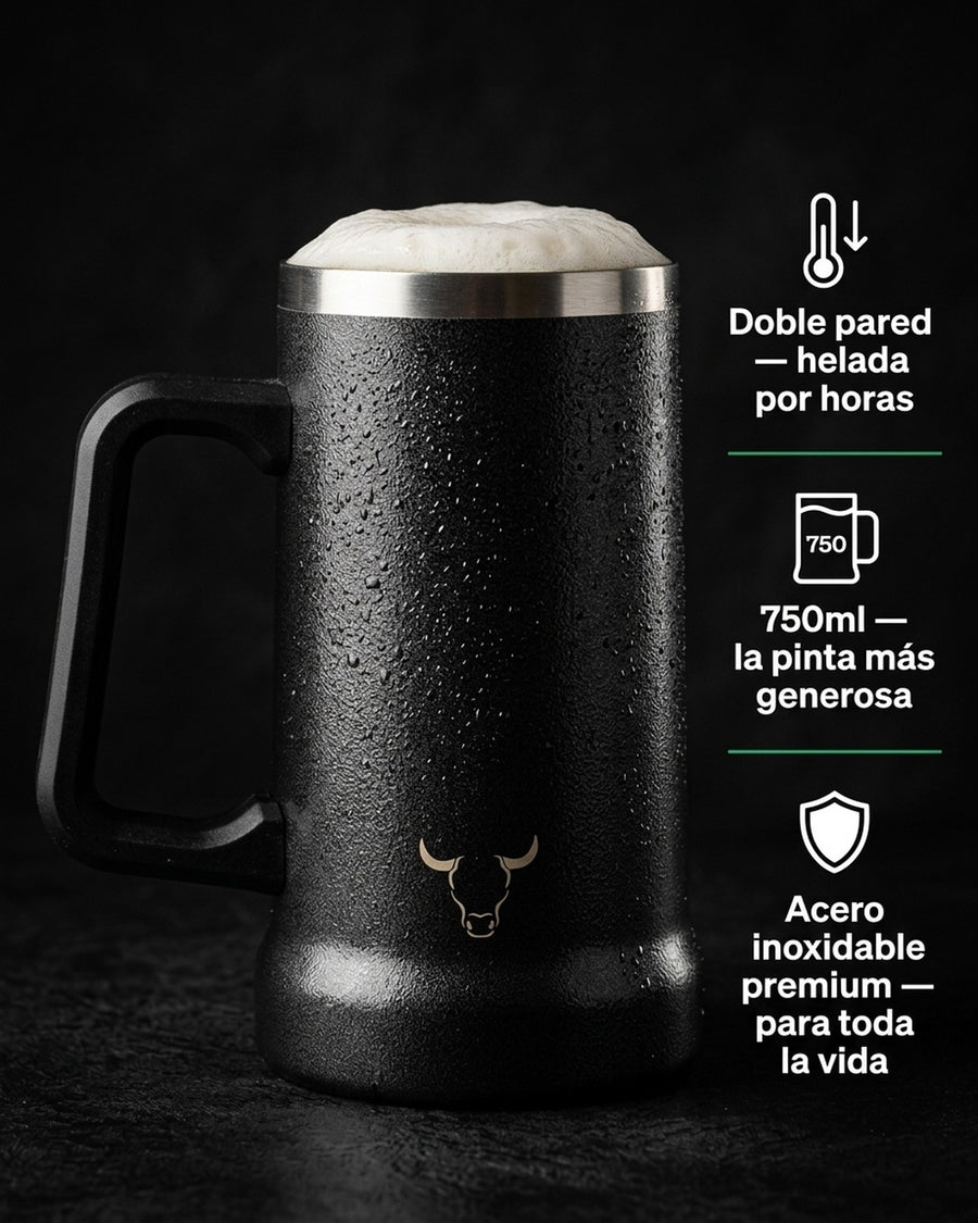 Vaso Acero Inoxidable Wayu 750 Ml Beer Mug Cerveza Bar + Grabado Personalizado