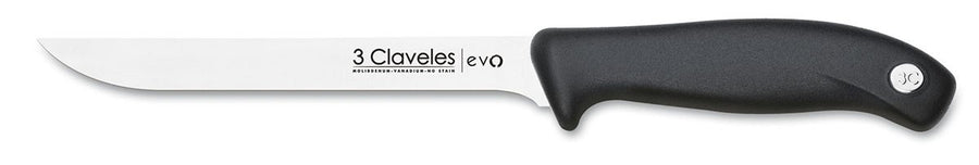 Cuchillo De Cocina 15cm Deshuesar 3 Claveles Evo Acero Color Gris + Grabado Personalizado