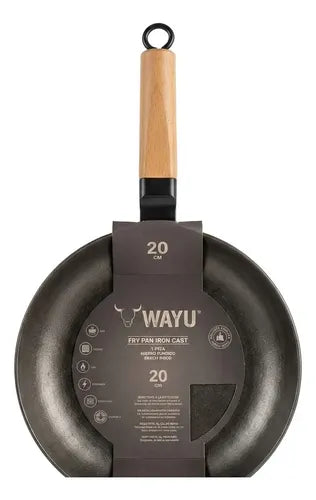 Sarten Hierro Fundido 20cm Wayu Fierro Profesional Cocina