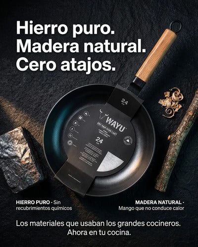 Sartén Wayu 24 Cm Redondo Hierro