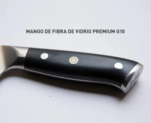 Cuchillo Acero Damasco Multiuso + Grabado Láser