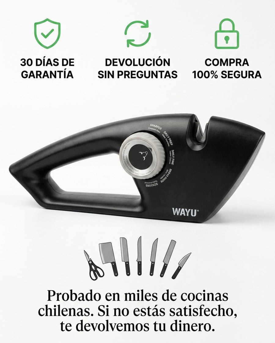 Afilador De Cuchillos Wayu 5 En 1 Manual