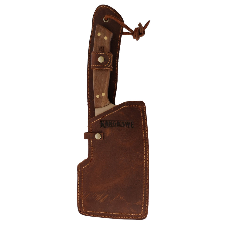 Cuchillo Riñihue Kangkawe Con Funda Cuero + Grabado Personalizado