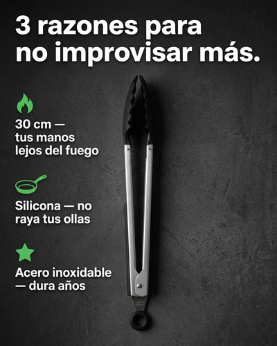 Pinzas Tenazas 30 Cm Cocina Multiuso