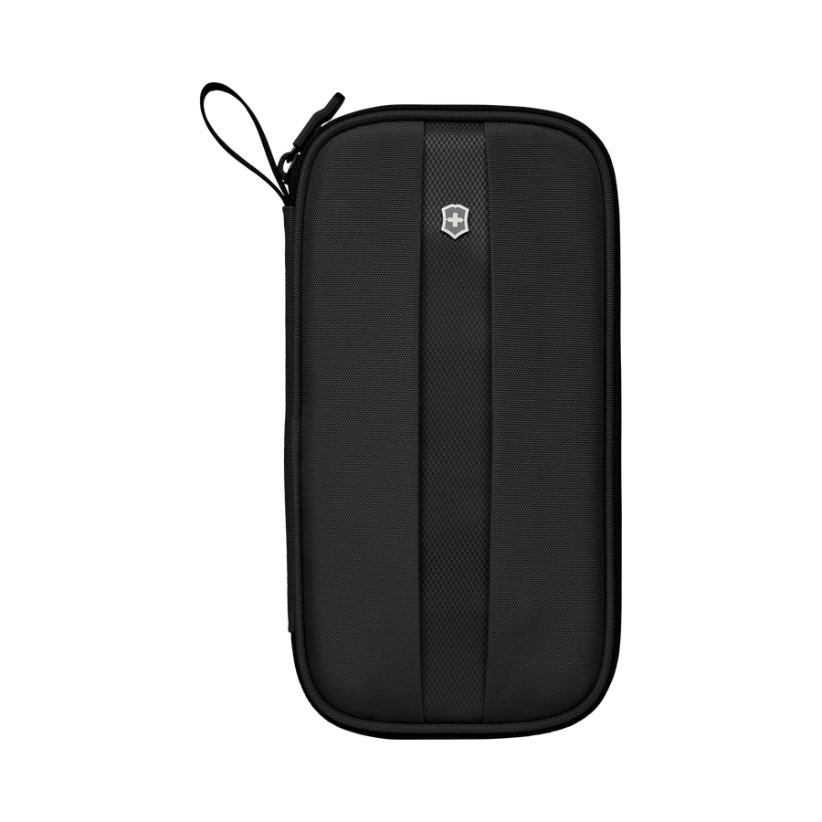 Porta Documentos de Viaje Victorinox con Bloqueo Rfid Color Negro 610597