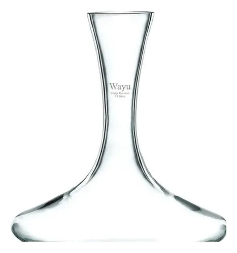 Decantador Aireador Vino 1,7 Litros Wayu Cristal Premium