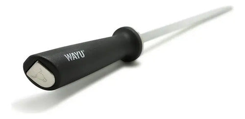 Chaira Astil Espada Afiladora Cuchillos Wayu Redonda Premium