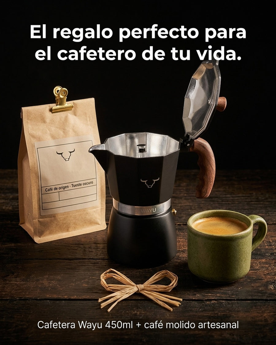 Cafetera Italiana Wayu 450ml