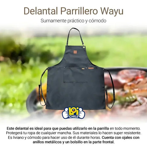 Delantal Parrillero Wayu Pechera Cocina