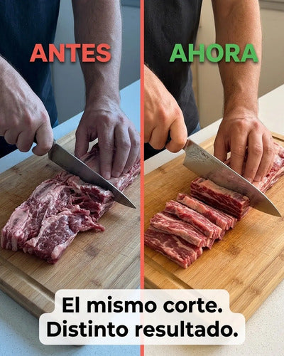 Cuchillo Acero Damasco Black Wayu + Grabado Láser Gratis Chile