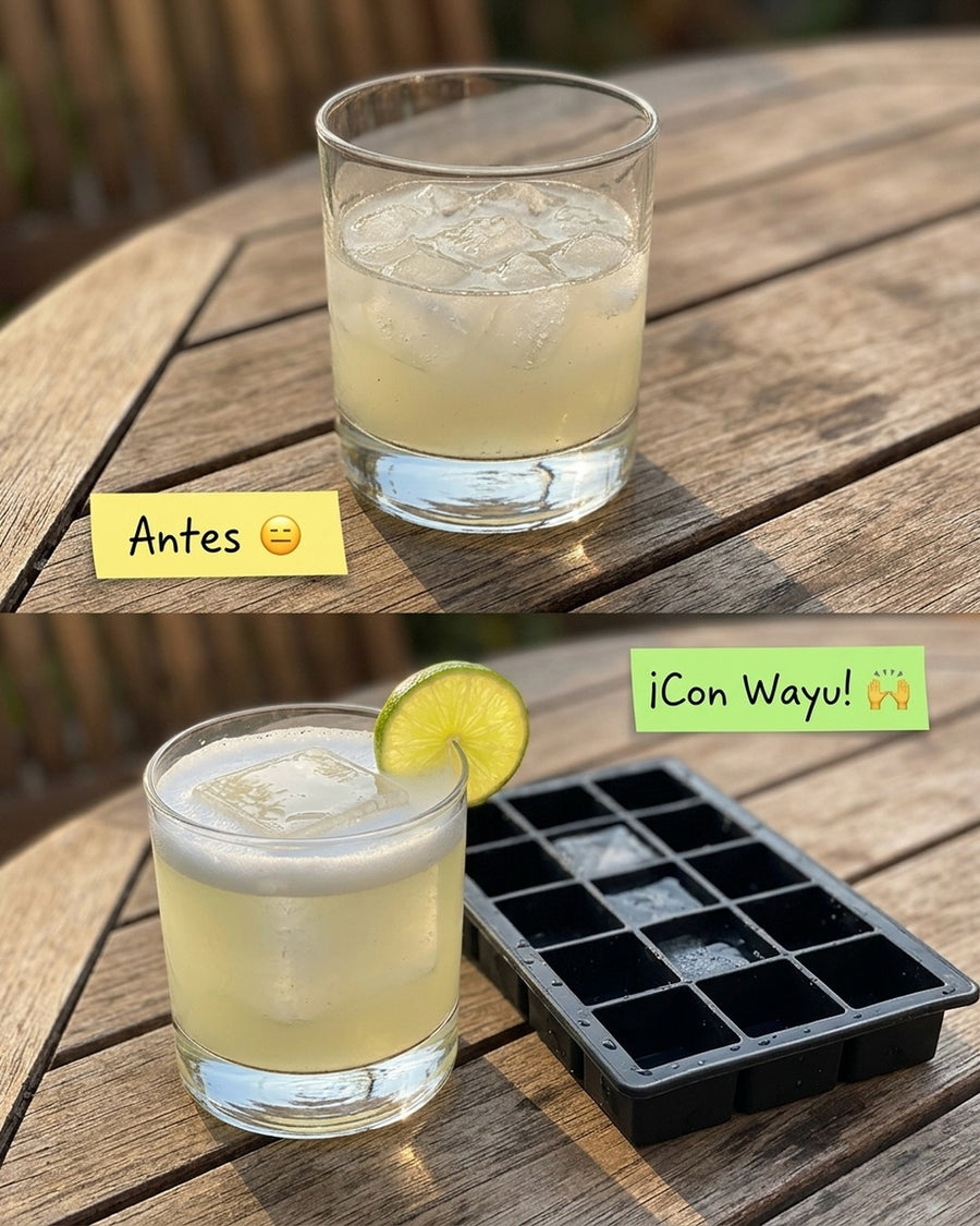 Cubetera 15 Cubos De Hielo Wayu Hielo Grande Premium Tragos