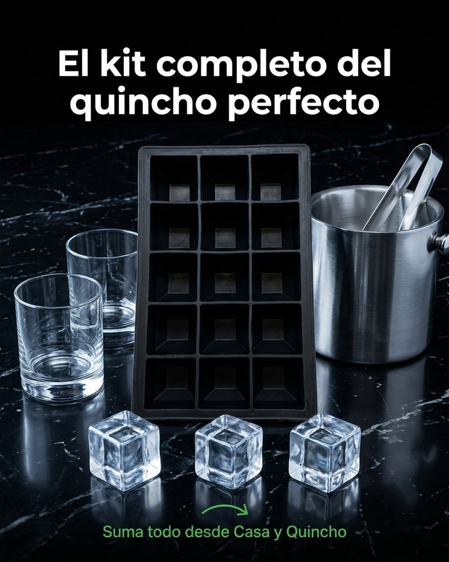 Cubetera 15 Cubos De Hielo Wayu Hielo Grande Premium Tragos
