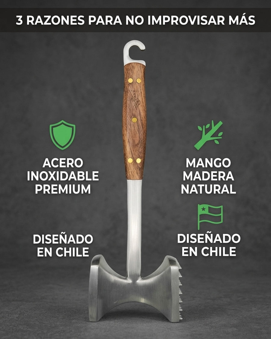 Martillo Ablandador Carne Parrillero Kangkawe