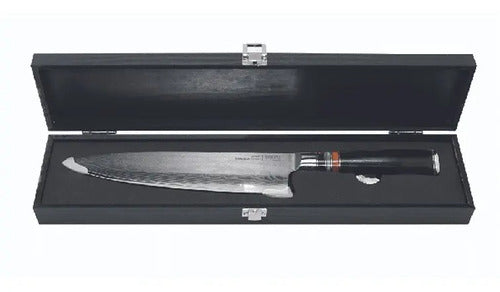 Cuchillo Acero Damasco Black Wayu + Grabado Láser Gratis Chile